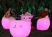 LED Lighting Round French Classical Armchair For Golf Club / Disco / KTV