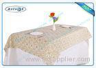 Multi - Color Disposable PP Non Woven Tablecloth With Printed Design