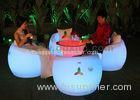 Color Changeable Outdoor Led Furniture Arm Bar Chairs With Tables