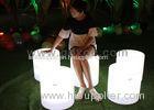 PE Material Round LED Bar Stool With Wireless Remote Control