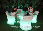 Outdoor Waterproof Plastic Illuminated Pub Table And Chairs Customized