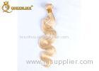 Tangle Free Blond Brazilian Body Wave Hair Bundles Double Weft Hair Extensions