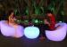 Illuminated LED Bar Stool / Durable ottoman cube With RGB light 16 colors