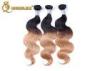 Brazilian 18 Inch Body Wave Hair Weave Black To Blonde Ombre Hair Extensions