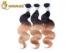 Brazilian 18 Inch Body Wave Hair Weave Black To Blonde Ombre Hair Extensions