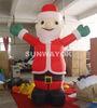 Santa Claus Jr Inflatable Advertising Model With LED Light / Christmas Celebrations