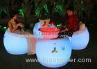 Apple Shape Plastic and RGB Outdoor Chairs And Stools with Round table