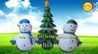 3.5 m Lovely Decoration Inflatable Advertising Chirstmas Trees / Snowman EN14960