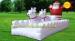 5 m Funny Inflatable Advertising With Christmas Santa Taking Deer