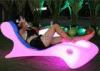 Plastic LED Lighting Lounge Chair for Hotel Swimming Pool and Room Leisure