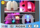 Plain White Inflatable Structure / Lighted Inflatable Office Pod For Exhibition