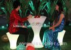 Plastic Bar Cocktail Table Set LED Glowed Stool With Waterproof IP56