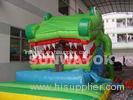 Huge Fireproof Plato TM Commercial Inflatable Slide With blow up bouncer