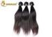 Glam Natural Black Unprocessed Human Hair Extensions Straight Hair Weft