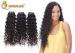 Full Head Deep Curly 1b Virgin Human Hair Extensions Double Wefted