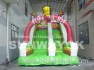 Custom Commercial Blow Up slide With Advertising Inflatable Entrance Arch