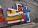 Well tailed Flame Retardant PVC Tarpaulin Outdoor Blow Up Obstacle Course With CE / UL