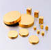 Powerful magnetic Gold coating large disc neodymium magnet for Electromagnetic door stopper