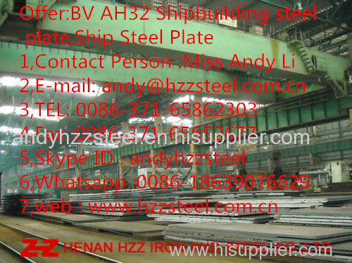 BV AH32 Shipbuilding Steel Plate