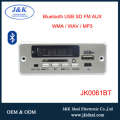 Bluetooth usb sd aux FM mp3 player module