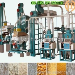 Fully automatic system maize rice grits flour making milling machine