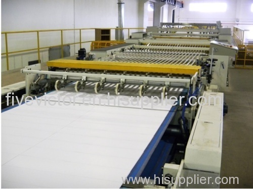 Paper cutting machine for converting line