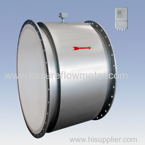 remote type electromagnetic flow meter with PTFE lining flanged connection