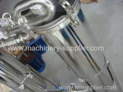 SS bag type bouble filter for beverage/bairy procesiing line