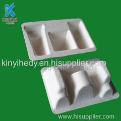 Biodegradable bagasse pulp disposable paper tray