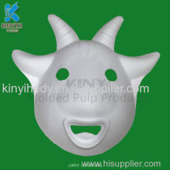 Delicate And Beautiful Fiber Molded Plup White Paper Masks