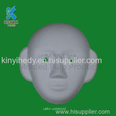 Delicate And Beautiful Fiber Molded Plup White Paper Masks