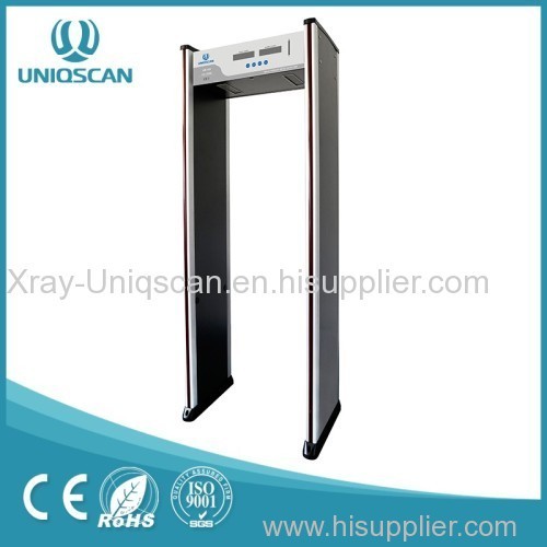 Popular 6 zones Walk through metal detector for airport and hotel archway metal detector