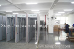 Popular 6 zones Walk through metal detector for airport and hotel archway metal detector