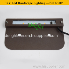 6" integral hardscape light 6 inch led hardscap lightings for paver wall light 12V led step riser light and tread light