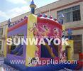 Customized Princces Inflatable Combo Bouncers Safe 0.55mm PVC