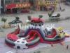 UV - Resistance Attractive Safety Garden Inflatable Obstacle Course With Slide