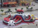 UV - Resistance Attractive Safety Garden Inflatable Obstacle Course With Slide
