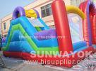 Colourful 18Oz PVC tarpaulin Inflatable Combo Bouncers For blow up Playground
