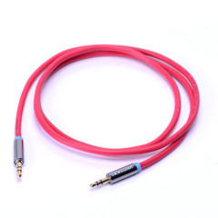 Gold male to male stereo car audio aux 3.5mm usb cable