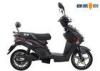 Black Pedal Electric Scooter Bike With LCD Speedmeter Rear Backrest