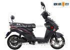 Black Pedal Electric Scooter Bike With LCD Speedmeter Rear Backrest