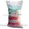 Flexo Printing Woven Polypropylene Rice Packaging Bags / 50kg Rice Bags Eco-friendly