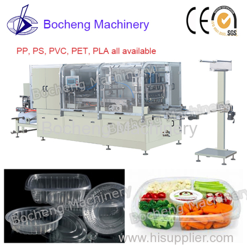 Plastic PP Sheet 1.5mm Thermoforming Machine with forming/punching/cutting function