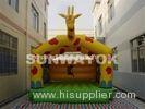 Outdoor Giraffe Commercial Inflatable Bouncers For Amusement Park Games