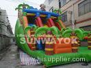 Fantastic Jungle Inflatable Combo Bouncers / Funny Climbing Slides