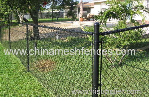 Vinyl Coated Commercial Chain Link Fence