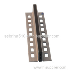 Aluminum movement joint for interior floor decoration