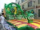 Attractive UV Resistance double inflatable water slide With Jumping Bouncers