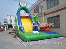 Colourful Christmas commercial inflatable Water slide With Waterproof PVC