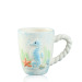 Dolomite handpainted 3D ceramic coffee mugs with animal print for souvenir